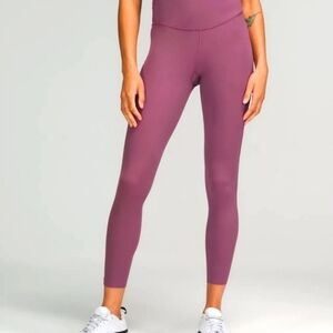 Lululemon Womens Base Pace High Rise Running Leggings Size 0 Purple 25" W5DKHS